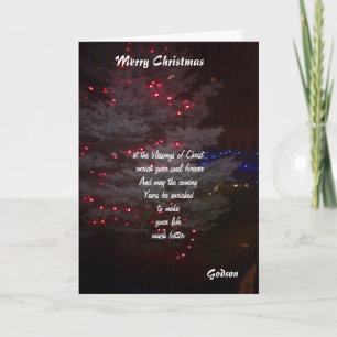 a mis tarjetas de Navidades de Dios