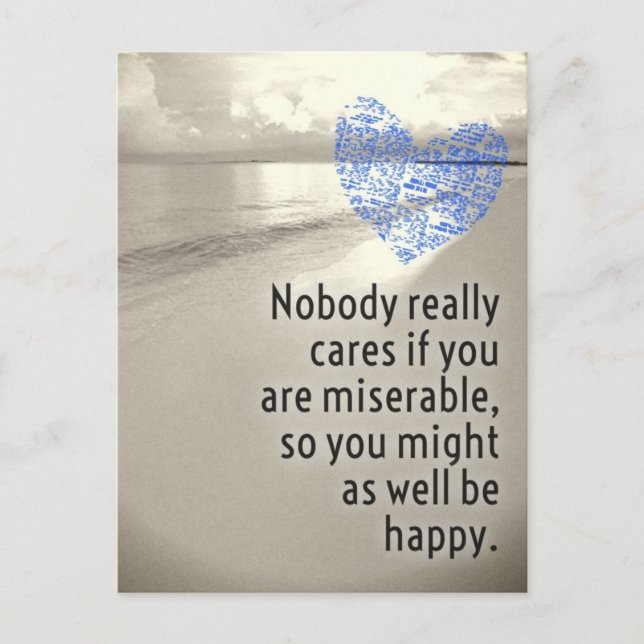 A nadie realmente le importa si eres una postal mi (Anverso)