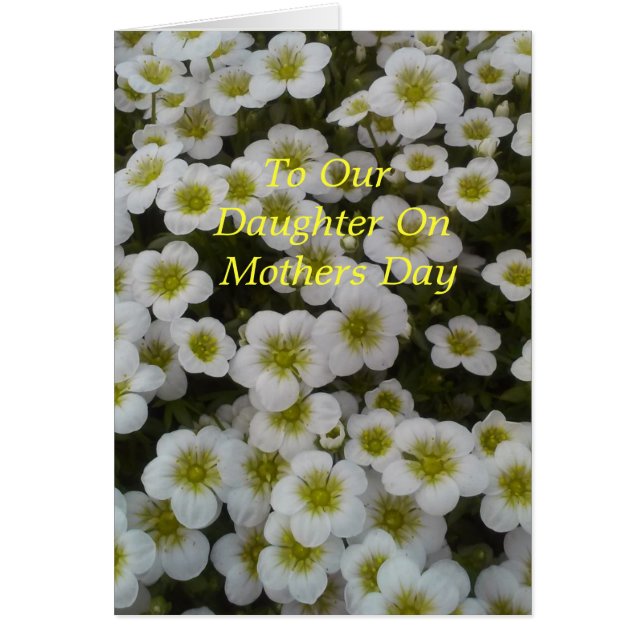 A nuestra hija en el día de la madre (Frente)