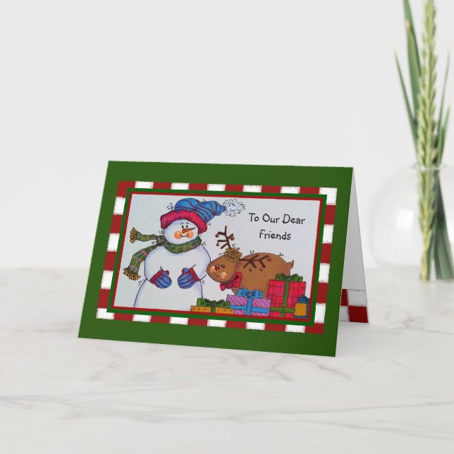 A Nuestra Querida Tarjeta De Navidad De Amigos (Anverso)