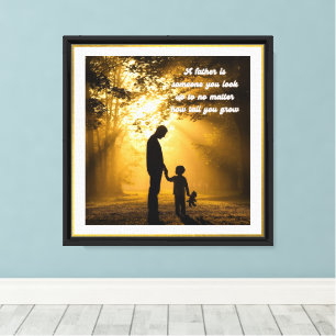 A papá con amor - poster de arte de pared enmarcad