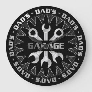 A papá le encantará este reloj de pared de garaje