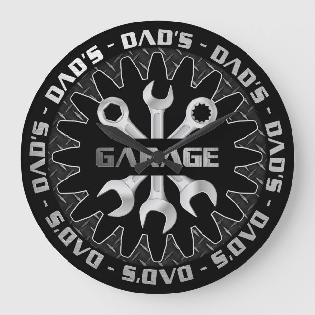 A papá le encantará este reloj de pared de garaje  (Anverso)