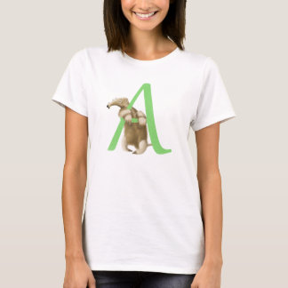 A para la camiseta de la inicial del monograma del
