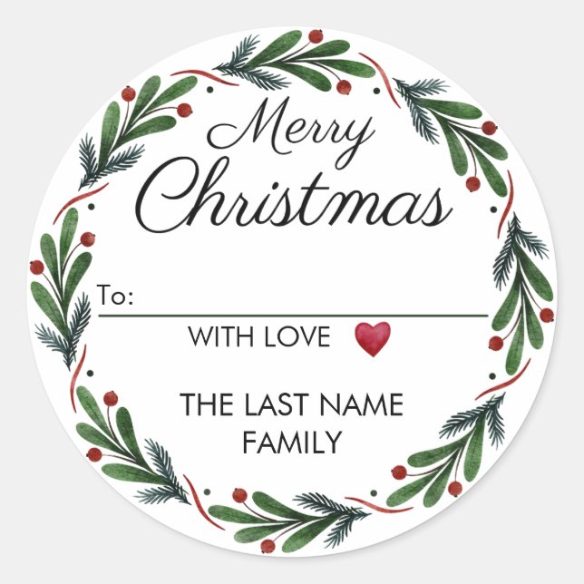 A partir de las pegatinas navideñas Guiso verde y  (Anverso)