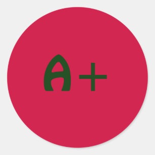 A+ pegatina