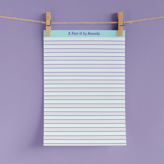 A por "Su nombre" Plantilla de notas Post-it® (Subido por el creador)