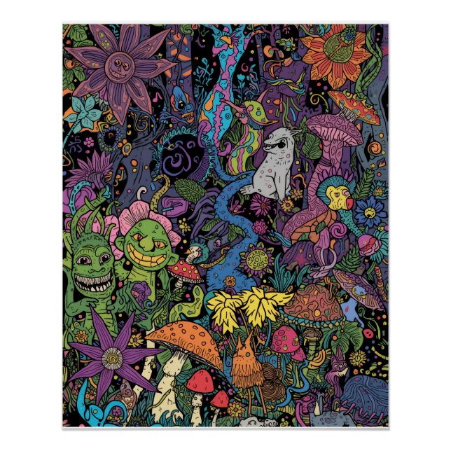 A psychedelic poster design (Anverso)