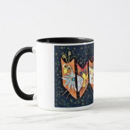 ¿A quién le gusta el café? taza de café de dos ton