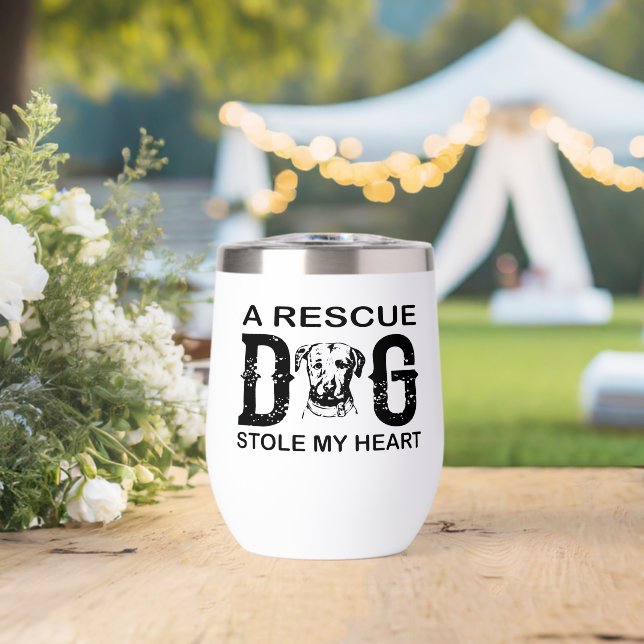 A rescue Dog Steal My Heart Dog Lover Design (Boda (girada))
