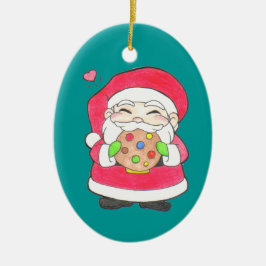 A Santa le encanta el ornamento de las cookies