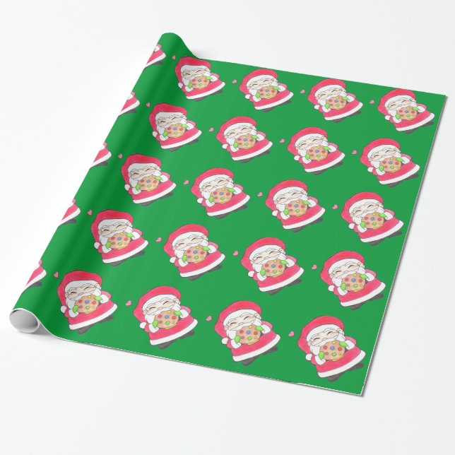A Santa le encanta el papel de envolver galletas (Desenrollado)