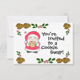 A Santa le encanta la invitación a las cookies