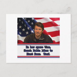 A Sarah Palin Le Gusta Cazar Tarjeta Post De Oso