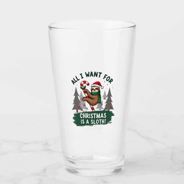 A Sloth For Christmas. Cute, Christmas Sloth With  (Anverso)