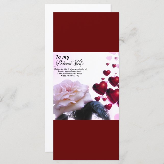 A su querida esposa, feliz día de San Valentín (Anverso / Reverso)