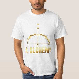 A. Tamaño medio de camiseta con marca Alchemy