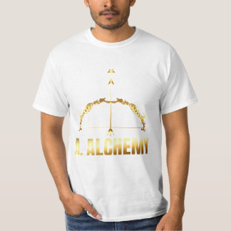 A. Tamaño medio de camiseta con marca Alchemy