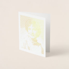 A. Tarjeta de Relieve metalizado dorado Joyce Elli