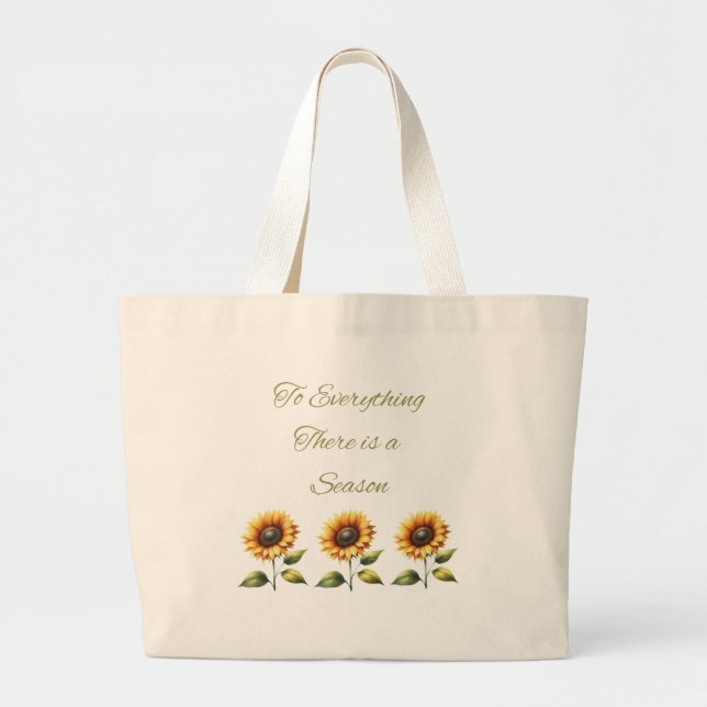 A todo hay una bolsa de tote con girasol de tempor (Frente)