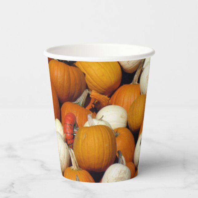 ¡A todos les encantan las calabazas! Vaso de Papel (Reverso )