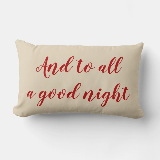 A todos los Navidades de buenas noches Cojín decor (Anverso)