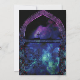 A Través De La Invitación A La Boda Gótica Del Arc