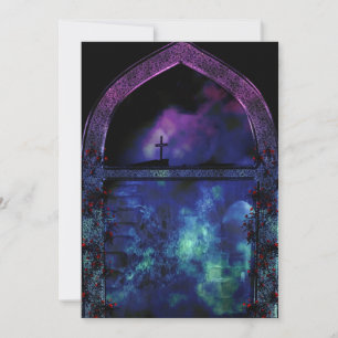 A Través De La Invitación A La Boda Gótica Del Arc