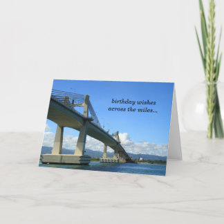 A través de la tarjeta de cumpleaños de las millas