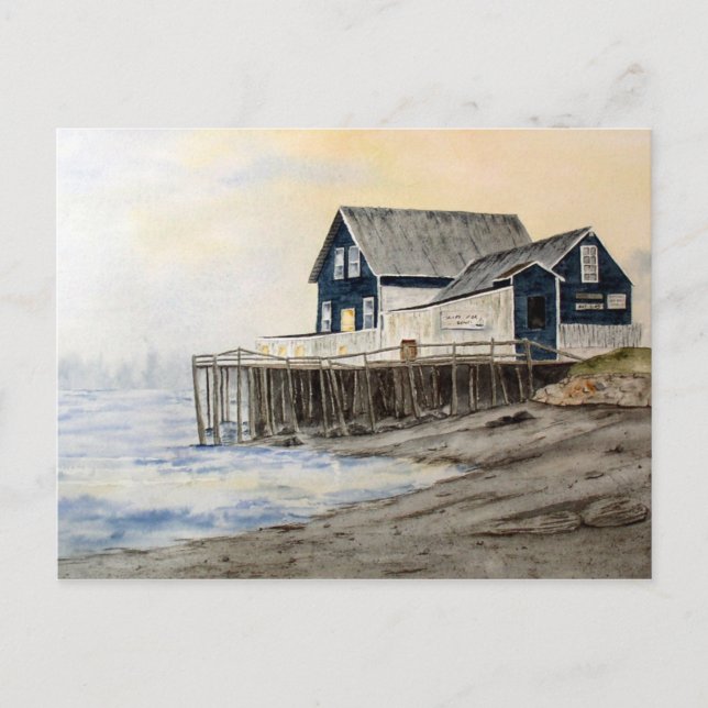 A través de la tarjeta postal de niebla (Anverso)