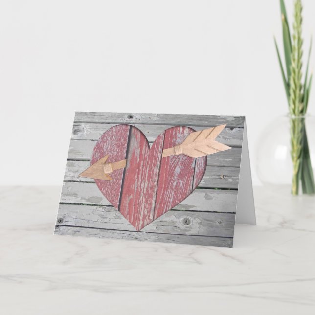 A través de mi tarjeta de felicitación al corazón (Anverso)