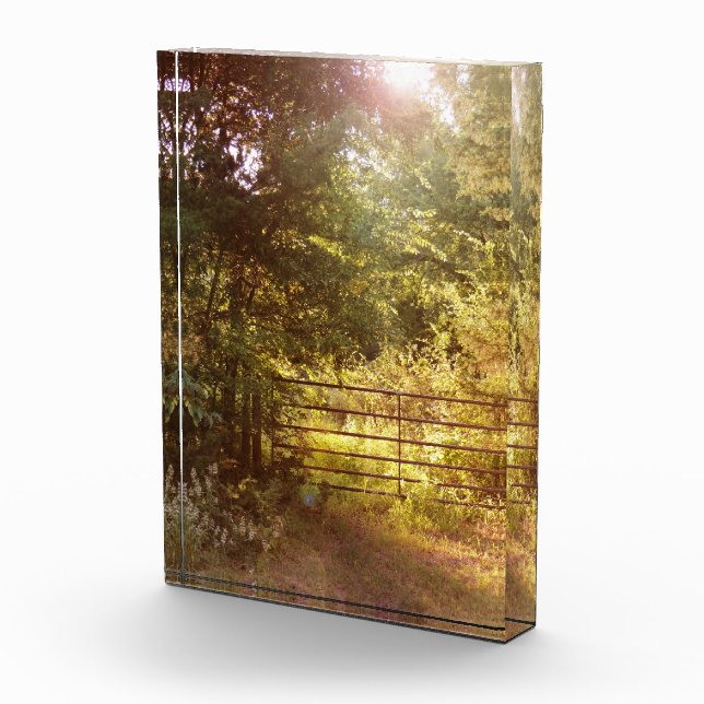 A través de un bloque de fotos de la puerta del pa (Derecha)