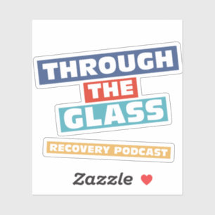 A través del Pegatina de podcast de recuperación d