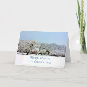 A un amigo especial, tarjeta de Navidad de Feliz
