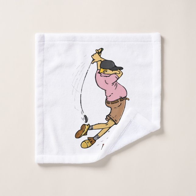 A un golfista perdiéndose la pelota (Toallita)