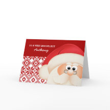 A un niño especial de Santa Claus. Tarjetas de nav