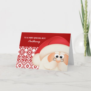A un niño especial de Santa Claus. Tarjetas de nav