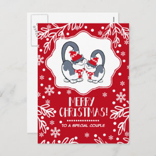 A una pareja especial en postales de Navidades
