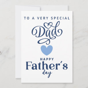 A Una Tarjeta Especial Para El Día Del Padre Feliz