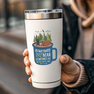 A Veces Los Osos Te Comen Camping   Pegatina de co