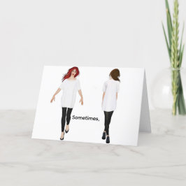 A VECES, PENSANDO EN TU TARJETA