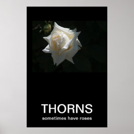A Veces, Thorns Tiene Rosas Posters Demotivacional