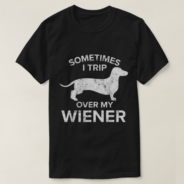 A Veces Viajo Sobre Mi Camisa De Perro Visera Dach (Diseño del anverso)