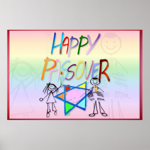 A Very Colorful Passover Posters