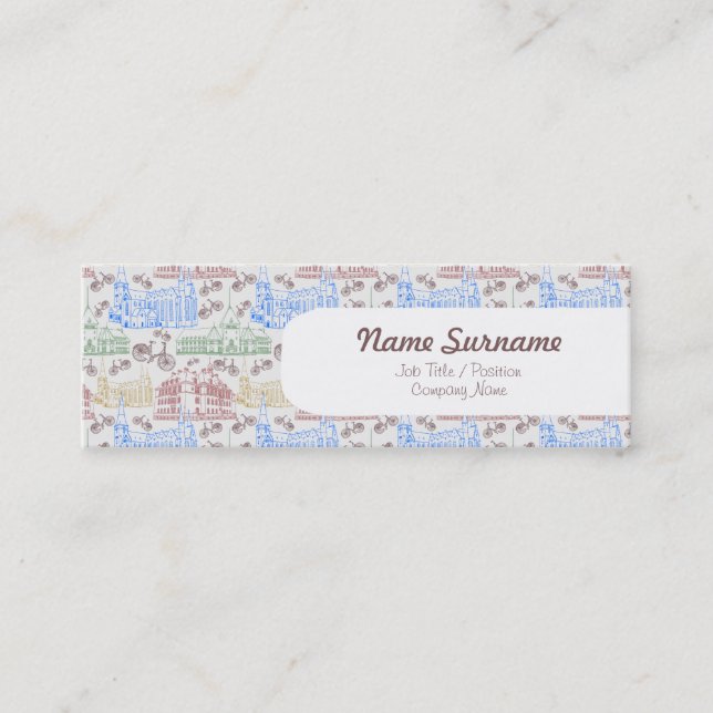 Aarhus de ciclo, plantilla de la tarjeta de visita (Anverso)