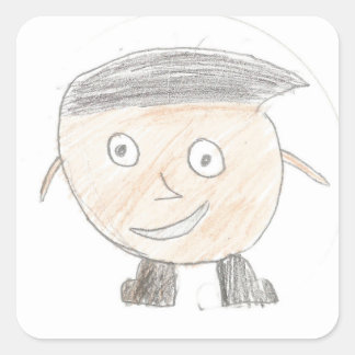 Aaron: Pegatina cuadrado