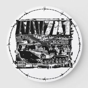 AAV-7A1 Reloj de pared acrílico de reloj grande