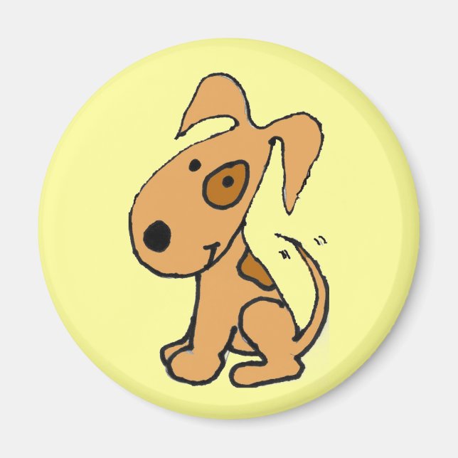 AB- Imán de diseño de cachorros de barrido (Frente)