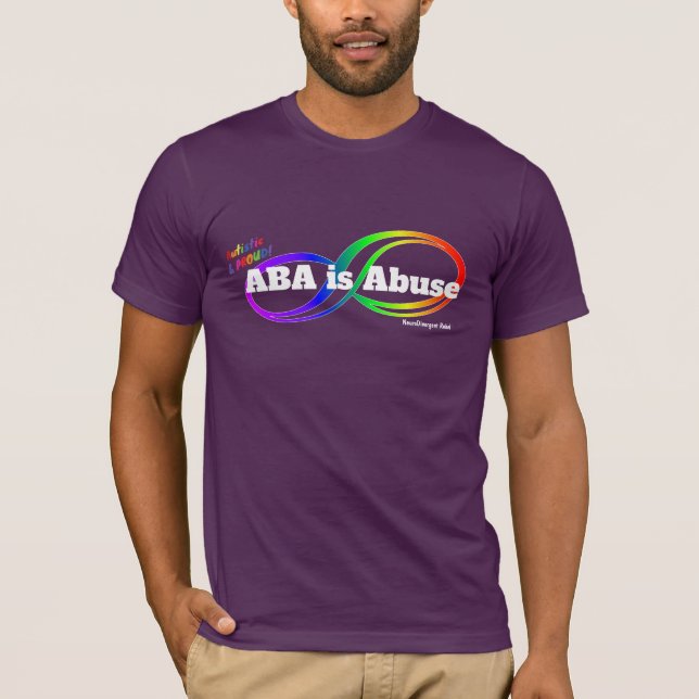 ABA es un abuso - Camiseta Rebelde neurodivergente (Anverso)