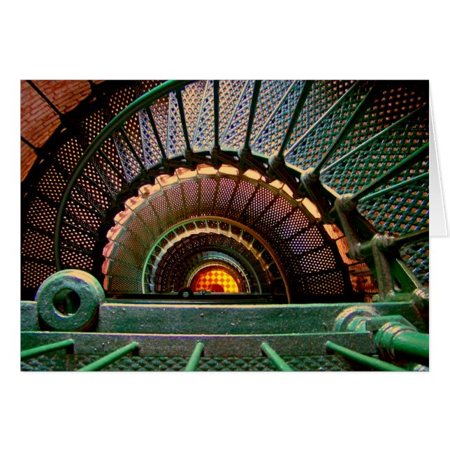 "Abajo de la escalera del faro " (Anverso (Horizontal))